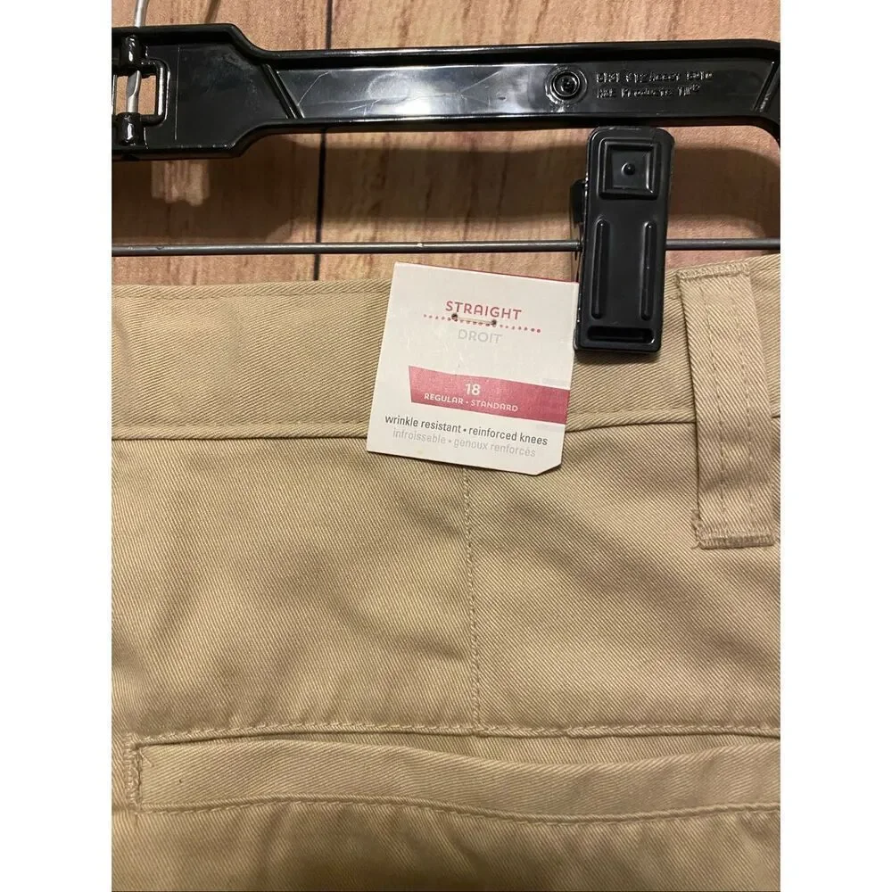 Old Navy 18 Regular Straight NWT pants beige bottoms boys youth